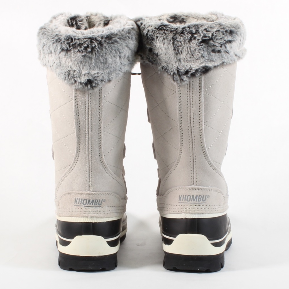 Khombu Women's Leather Winter Snow Duck Boots NEW - Picture 6 of 8